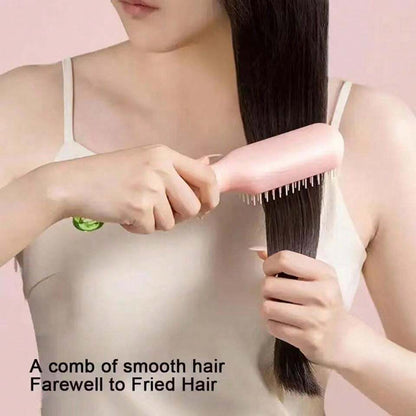 Self cleaning hair comb (random color)