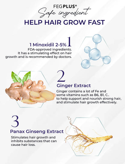 FEG Plus Hair Growth Spray – Fast Hair Regrowth Formula