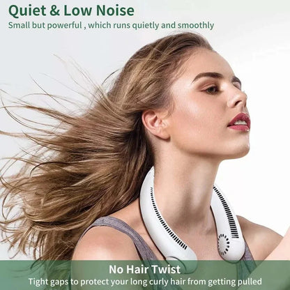 rechargeable  neck fan 360* degree surroundings
