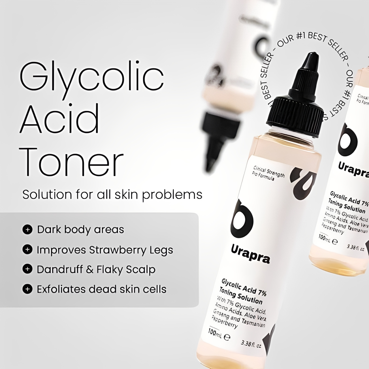 Urapra Glycolic Acid 7% Toning Solution     ( BUY ONE GET TWO FREE )